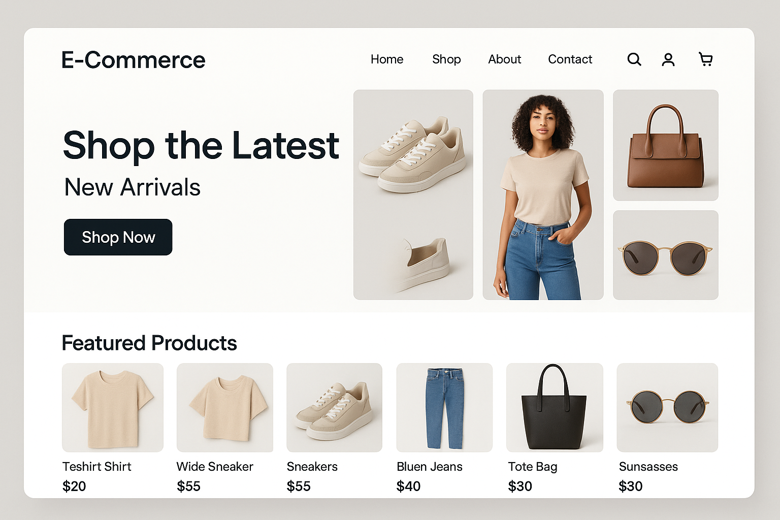 E Commerce Example Picture My Portfolio | Web Developer